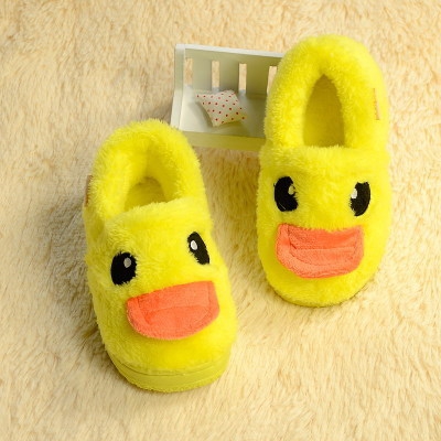 Τα παιδιά στο σπίτι παντόφλες με παπάκια σε μπλε, πράσινο, καφέ, ροζ, κίτρινο και πορτοκαλί