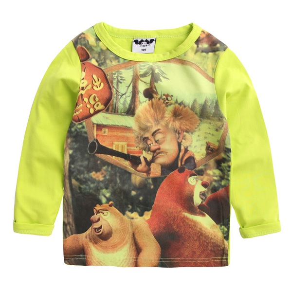Детски тениски за момчета с анимация в бял и зелен цвят - 3 модела