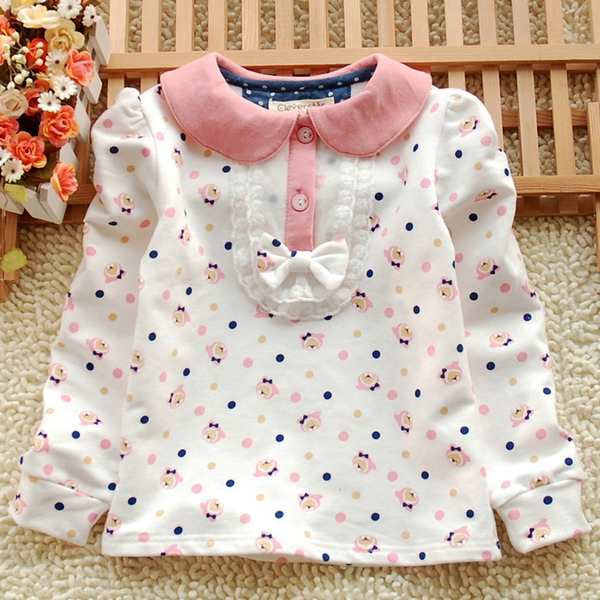 Пролетна блузка за момичета два модела.