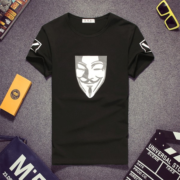 Мъжка тениска с къс ръкав за лятото и плаж - едноцветни и анимирани - стилни, модерни и газарски