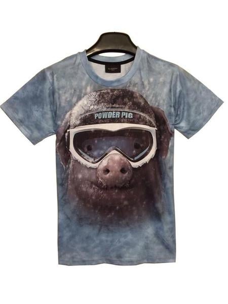 Мъжки тениски с къс ръкав - 3D - топ газарски модели с тигър, лъв, фараон и други невероятни модели