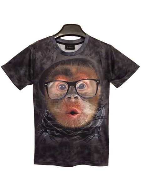 Мъжки тениски с къс ръкав - 3D - топ газарски модели с тигър, лъв, фараон и други невероятни модели