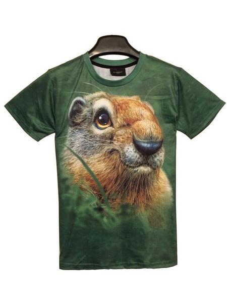 Мъжки тениски с къс ръкав - 3D - топ газарски модели с тигър, лъв, фараон и други невероятни модели