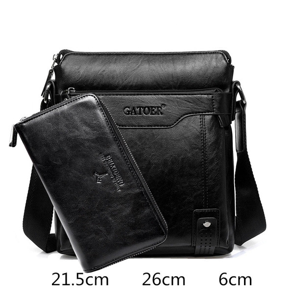 Модерни мъжки бизнес чанти с портмоне и без в син,кафяв и черен цвят - 16 модела