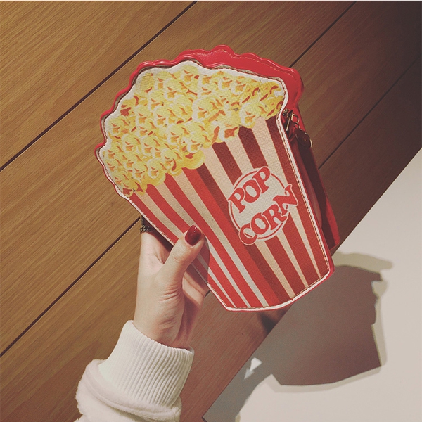 Γυναικείες παιχνιδιάρικατσάντες με ενδιαφέροντα σχήματα - κέικ, παγωτά, λουλούδι, διαμάντια, πορτοκαλί, χάμπουργκερ και πατάτες