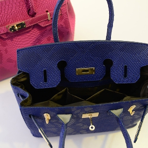 Τσάντα με μοτίβα ζώων - γκρι, μαύρο, ροζ και μπλε