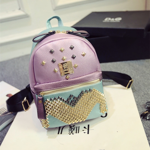 Γυναικείο  λαμπερό σακίδιο με καλύμματα σε τρία χρώματα