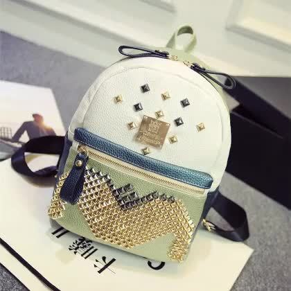 Γυναικείο  λαμπερό σακίδιο με καλύμματα σε τρία χρώματα