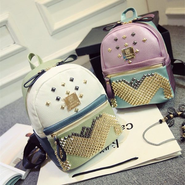 Γυναικείο  λαμπερό σακίδιο με καλύμματα σε τρία χρώματα