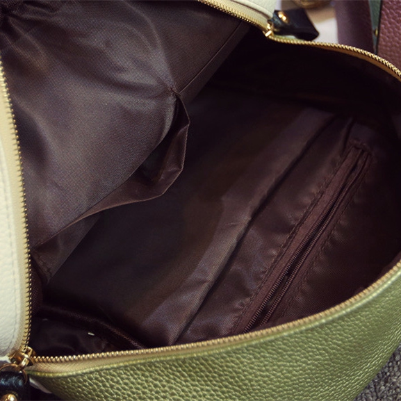 Γυναικείο  λαμπερό σακίδιο με καλύμματα σε τρία χρώματα