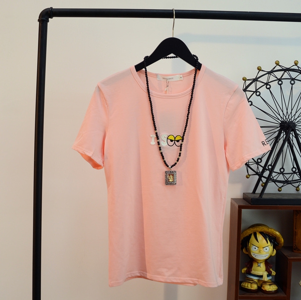 Ανδρών το καλοκαίρι βαμβακερό T-shirt - κομψά σε πολλά νέα μοντέλα - λευκό, ροζ, κίτρινο, πράσινο και μπλε - κατάλληλο για τους 