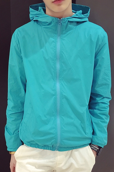 Λεπτά ανδρικά   μπουφάν  για την άνοιξη με κουκούλα άθλημα κομψή σε 10 διαφορετικά μοντέλα
