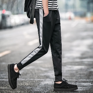 Мъжки ежедневни и спортни панталони в два цвята - черен и сив