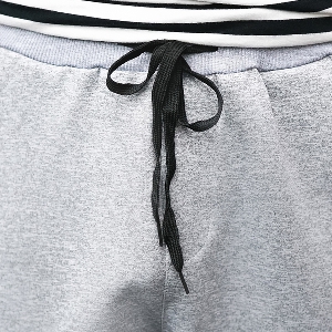 Мъжки ежедневни и спортни панталони в два цвята - черен и сив