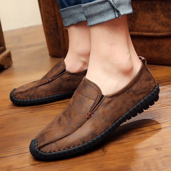 Δύο Χρώματα  ανδρικα Moccasins 