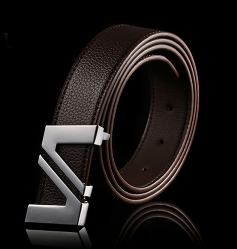 Ανδρικά ζώνες από τεχνητό δέρμα  - μαύρο, καφέ, γκρι - μήκος 110 εκατοστά, πλάτος 3,5 εκατοστά