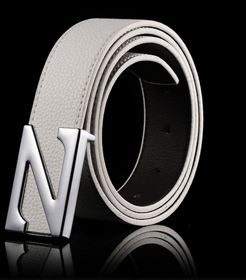 Ανδρικά ζώνες από τεχνητό δέρμα  - μαύρο, καφέ, γκρι - μήκος 110 εκατοστά, πλάτος 3,5 εκατοστά