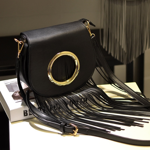 Дамска ежедневна чанта с ресни