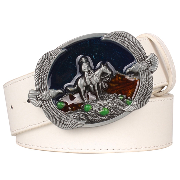 Ζώνη ομαλή πόρπη δέρμα - διάφορα μοντέλα