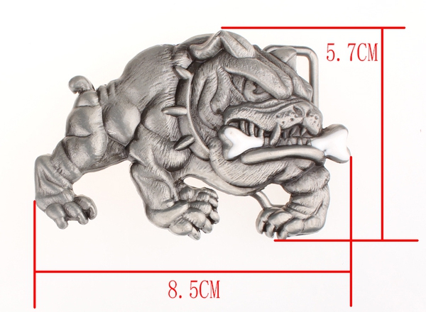 Ζώνη ομαλή πόρπη κατασκευασμένο από κράμα ψευδαργύρου - μπουλντόγκ - διάφορα κορυφαία μοντέλα