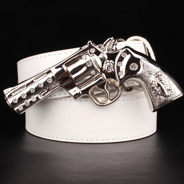 Ζώνης με το "Revolver" - μαύρο, καφέ και λευκό