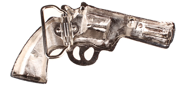 Ζώνης με το "Revolver" - μαύρο, καφέ και λευκό