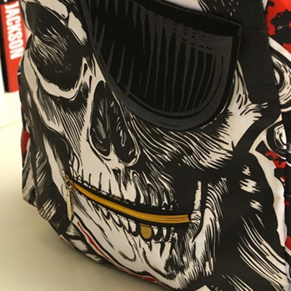 Раница с анимация на череп за мъже и жени - 2 модела