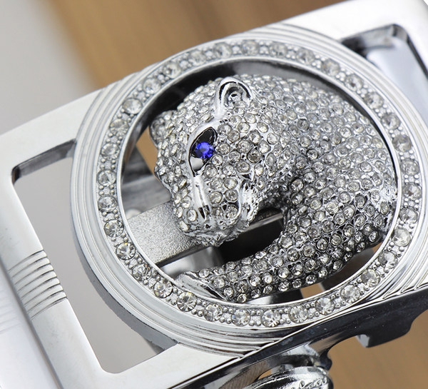 Мъжки колани в няколко модела от изкуствена кожа с позлатени и посребрени гладки катарами - автоматичен