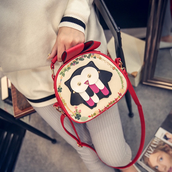 Τσάντα με κουκουβάγια  και μακριά λαβή