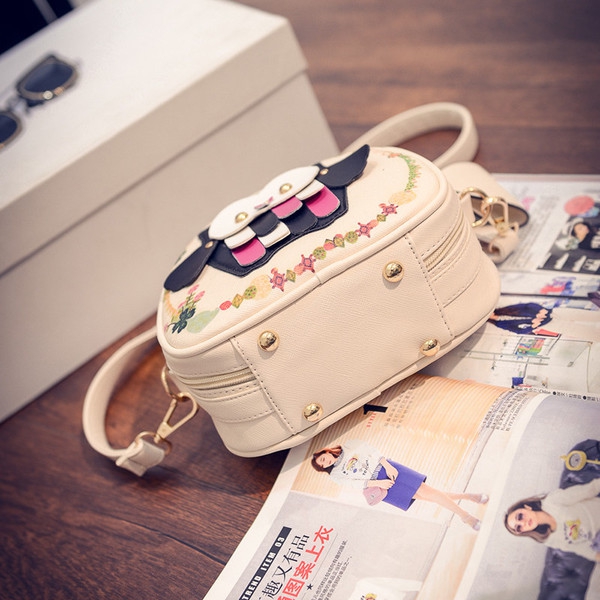 Τσάντα με κουκουβάγια  και μακριά λαβή