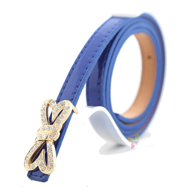 Λεπτή ζώνη σε διάφορα χρώματα - μπλε, κίτρινο, λευκό, ροζ, πράσινο, καφέ