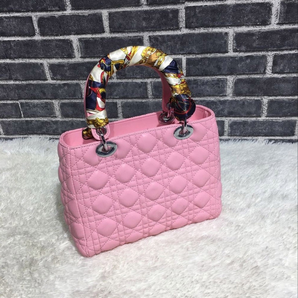 Mini τετράγωνο τσάντα με απομίμηση κασκόλ τυλιγμένο γύρω από τη λαβή