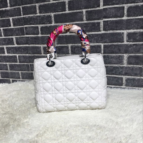 Mini τετράγωνο τσάντα με απομίμηση κασκόλ τυλιγμένο γύρω από τη λαβή