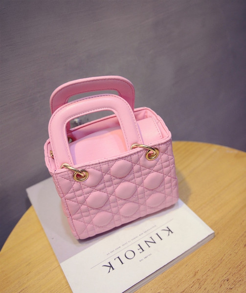 Mini τετράγωνο τσάντα με απομίμηση κασκόλ τυλιγμένο γύρω από τη λαβή