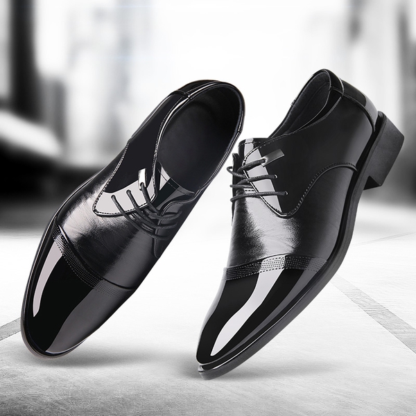 Мъжки официални обувки черен цвят
