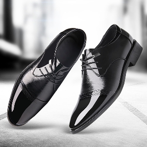Мъжки официални обувки черен цвят