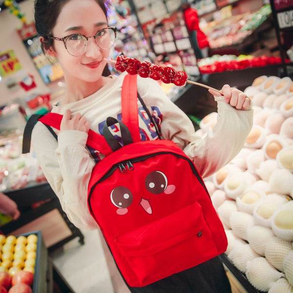 Γυναικείο σακίδιο  με κινούμενα σχέδια σε μπλε, μαύρο, κόκκινο και ροζ - 6 μοντέλα