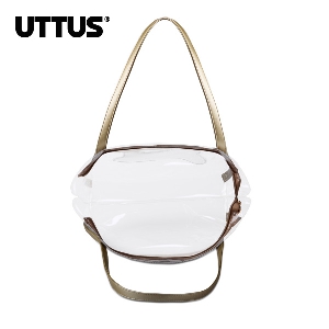 Дамска прозрачна чанта - тигър с очила