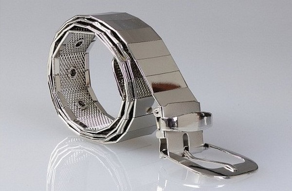 Ζώνη κατασκευασμένη από ανοξείδωτο χάλυβα - δύο μοντέλα - ασήμι και χρυσό