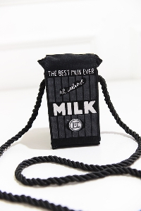 Γυναικεία μικρή τσάντα απομίμηση προϊόντος κουτί γάλα
