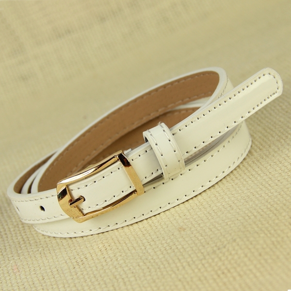 Δερμάτινες λεπτές ζώνες - 20 μοντέλα