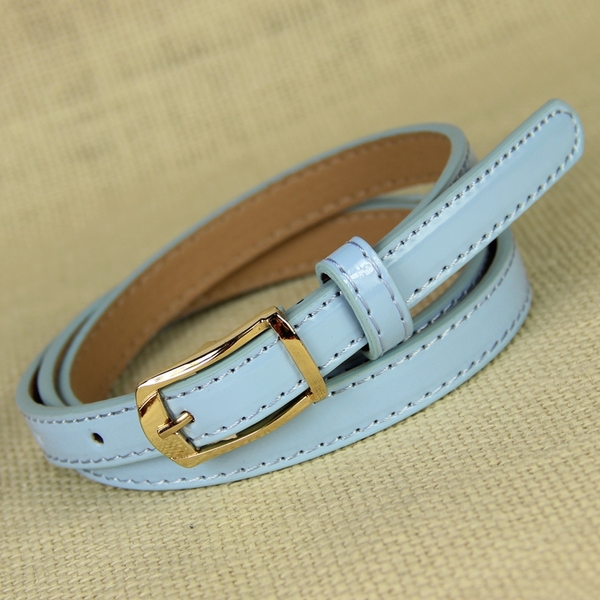 Δερμάτινες λεπτές ζώνες - 20 μοντέλα