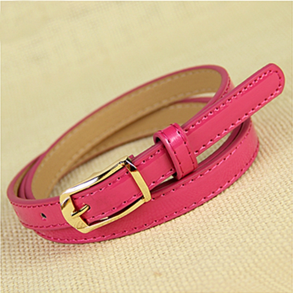 Δερμάτινες λεπτές ζώνες - 20 μοντέλα