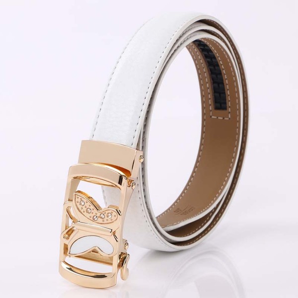 Δερμάτινη ζώνη με αυτόματη πόρπη - διαφορετικά μοντέλα χρώματος