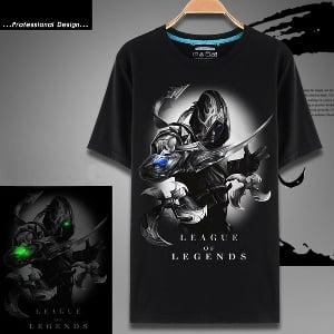 Shirt Gaming League of Legends - Λι Σιν, Έζρεαλ, Annie, Talon, Yasuo, Ράιζ, Kha\'zix, Teemo, Twisted Fate, Zed, και Thresh