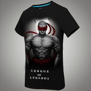 Геймърска тениска на League of Legends - Lee Sin, Ezreal, Annie, Talon, Yasuo, Ryze, Kha\'zix, Teemo, Twisted Fate, Zed, и Thresh