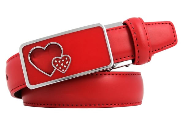 Дамски кожен колан с гладка катарама в няколко цвята и избор от дължина 105 см, 110 см и 115 см