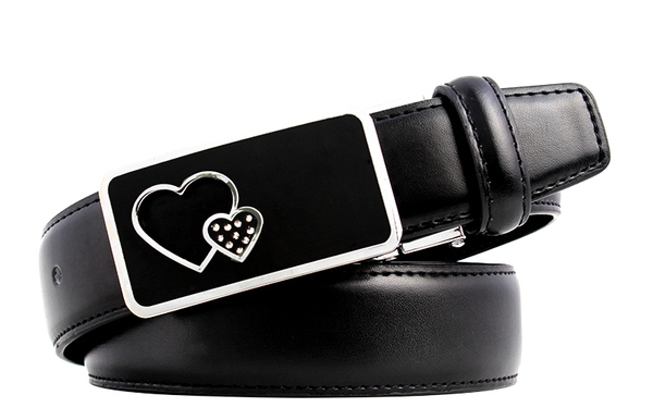 Дамски кожен колан с гладка катарама в няколко цвята и избор от дължина 105 см, 110 см и 115 см