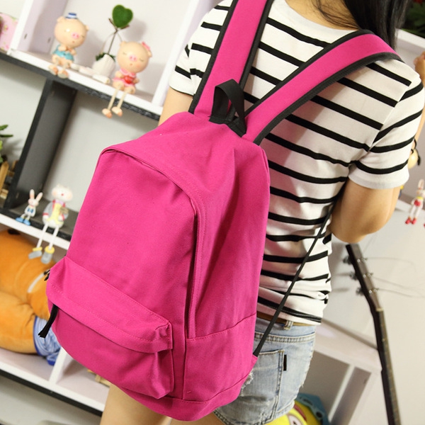 Γυναικείο σακίδιο κατάλληλο για καθημερινή μπλε, μαύρο, φούξια, πράσινο και μπεζ