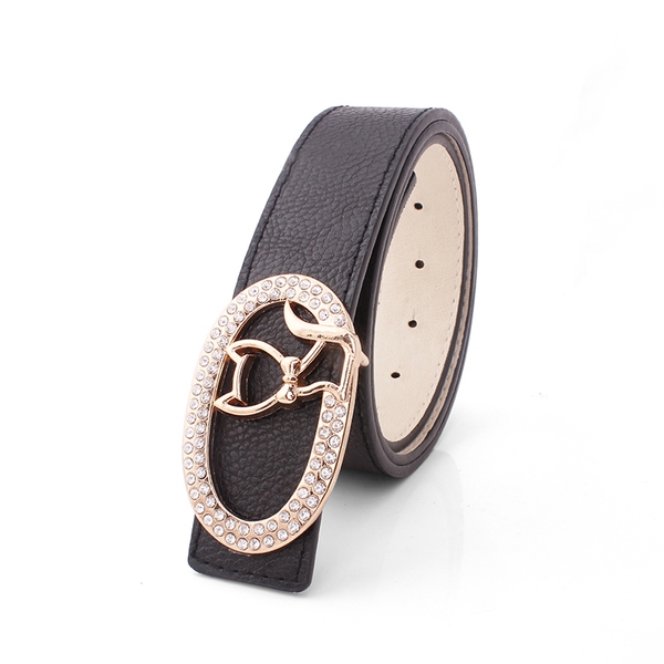 Δερμάτινη ζώνη faux σε διάφορα χρώματα - μαύρο, κίτρινο, κόκκινο - με λεία πόρπη "γατάκι"